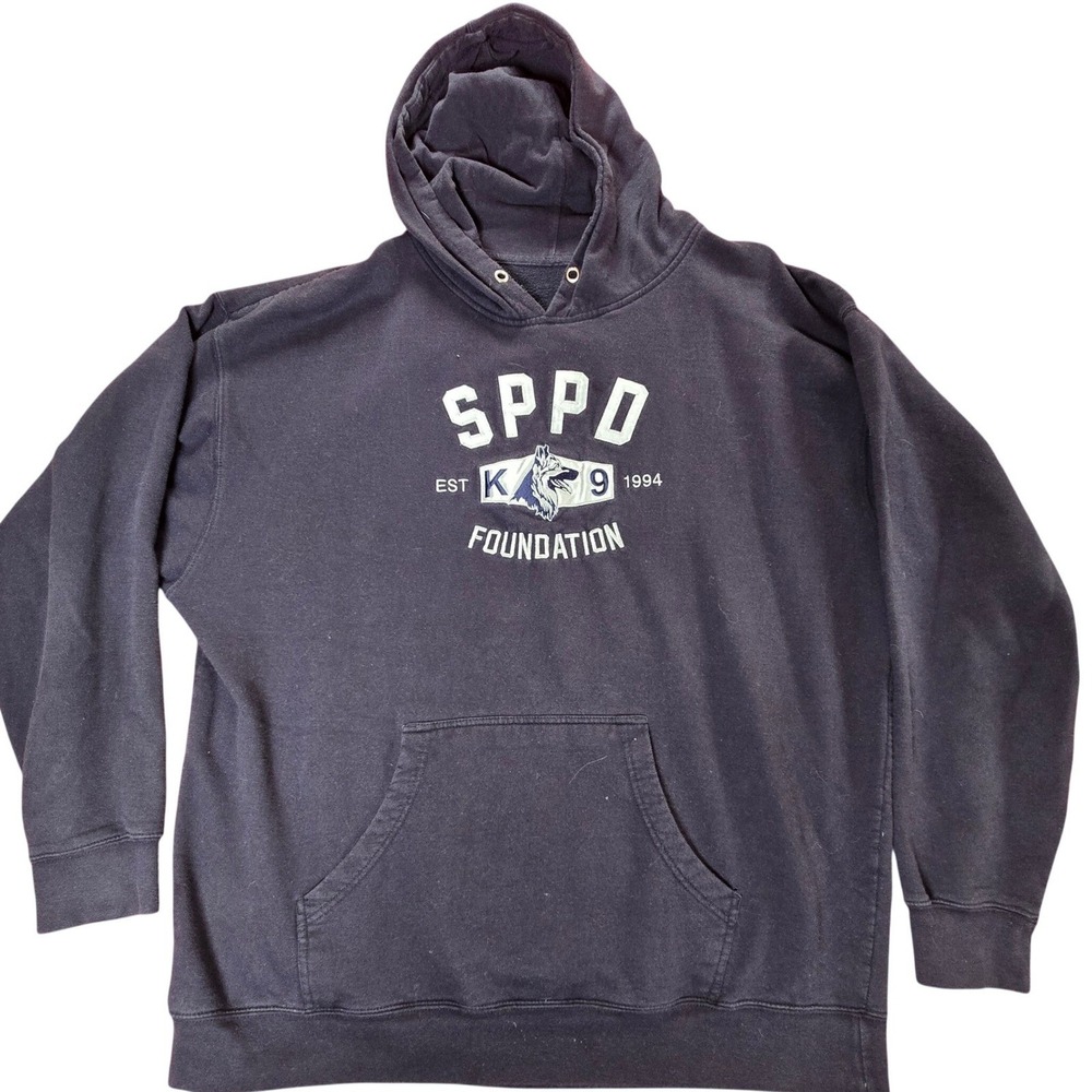 Independent 3x Navy Blue‎ Black St Paul Police Department K9 Hoodie Sweatshirt